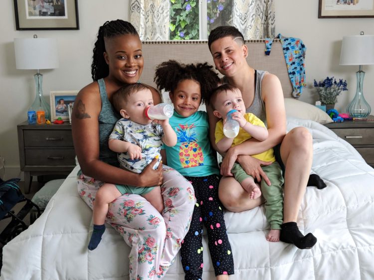 Team2Moms Ebony and Denise, a two-mom family with three kids